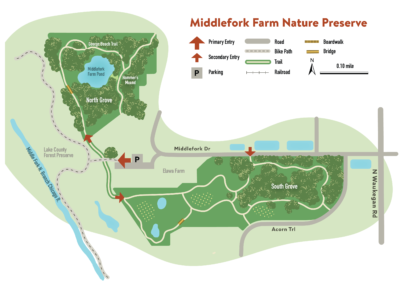 Lake Forest Open Lands Nature Preserve Map Design