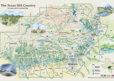 Texas Hill Country Illustrated Map